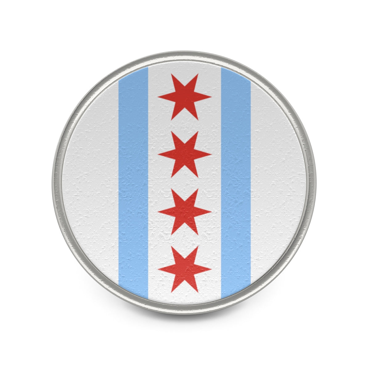 Chicago Flag Metal Pin