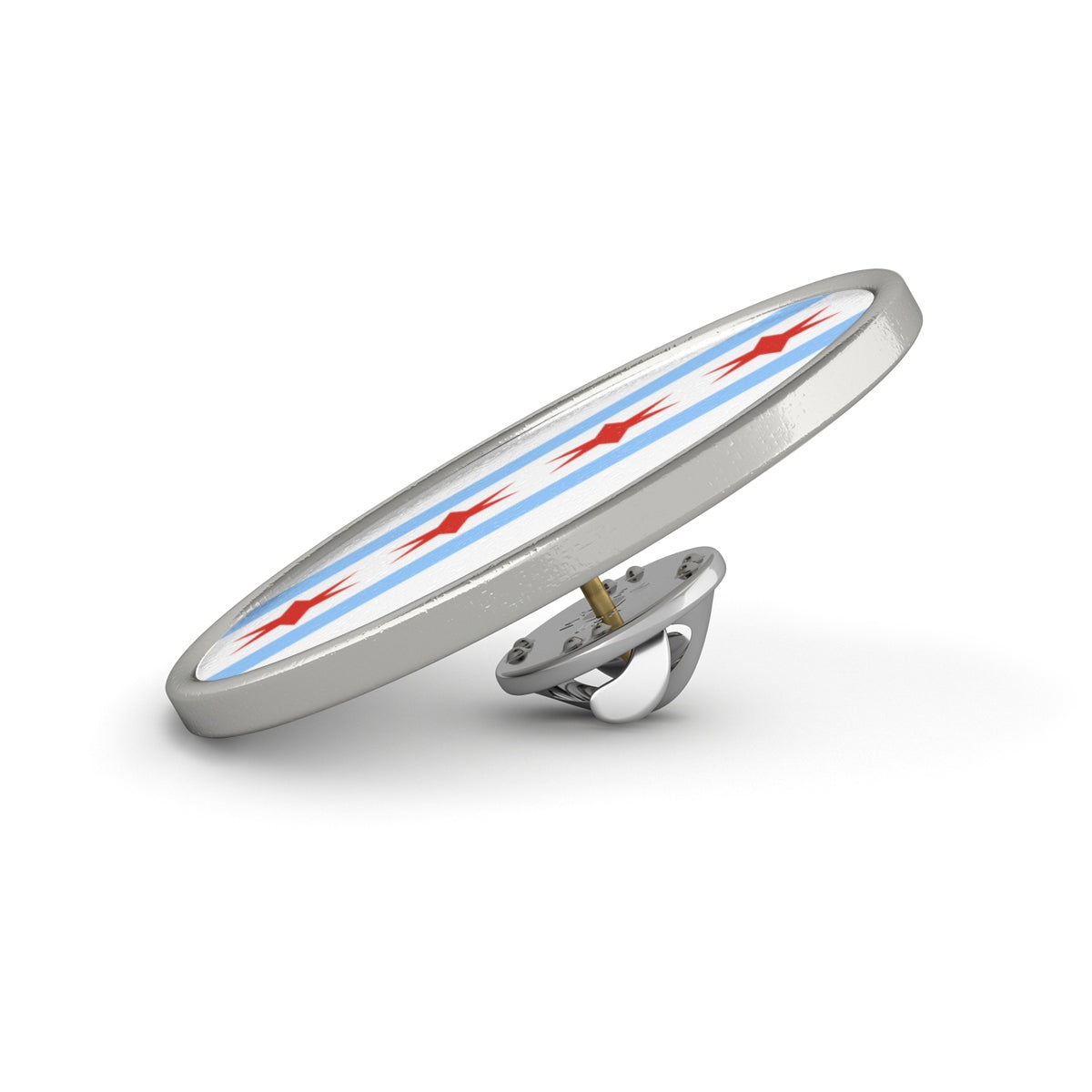 Chicago Flag Metal Pin