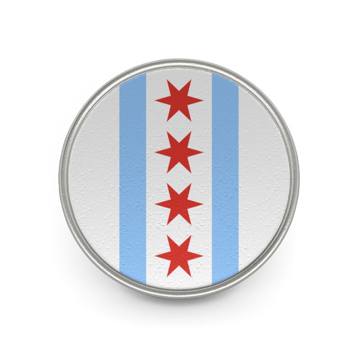 Chicago Flag Metal Pin