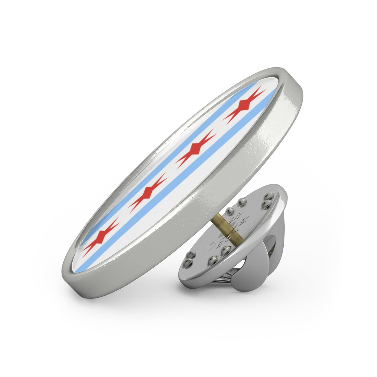 Chicago Flag Metal Pin