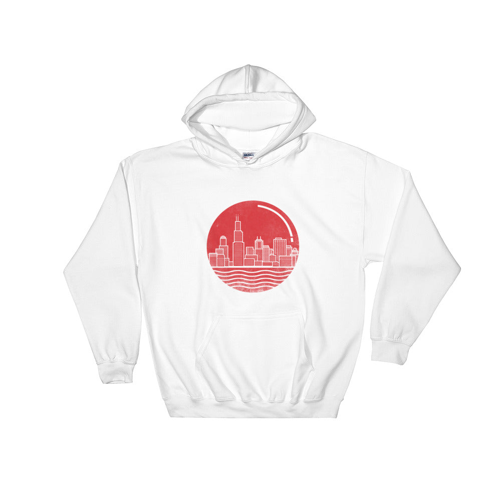 Chicago Skyline Hooded Sweatshirt
