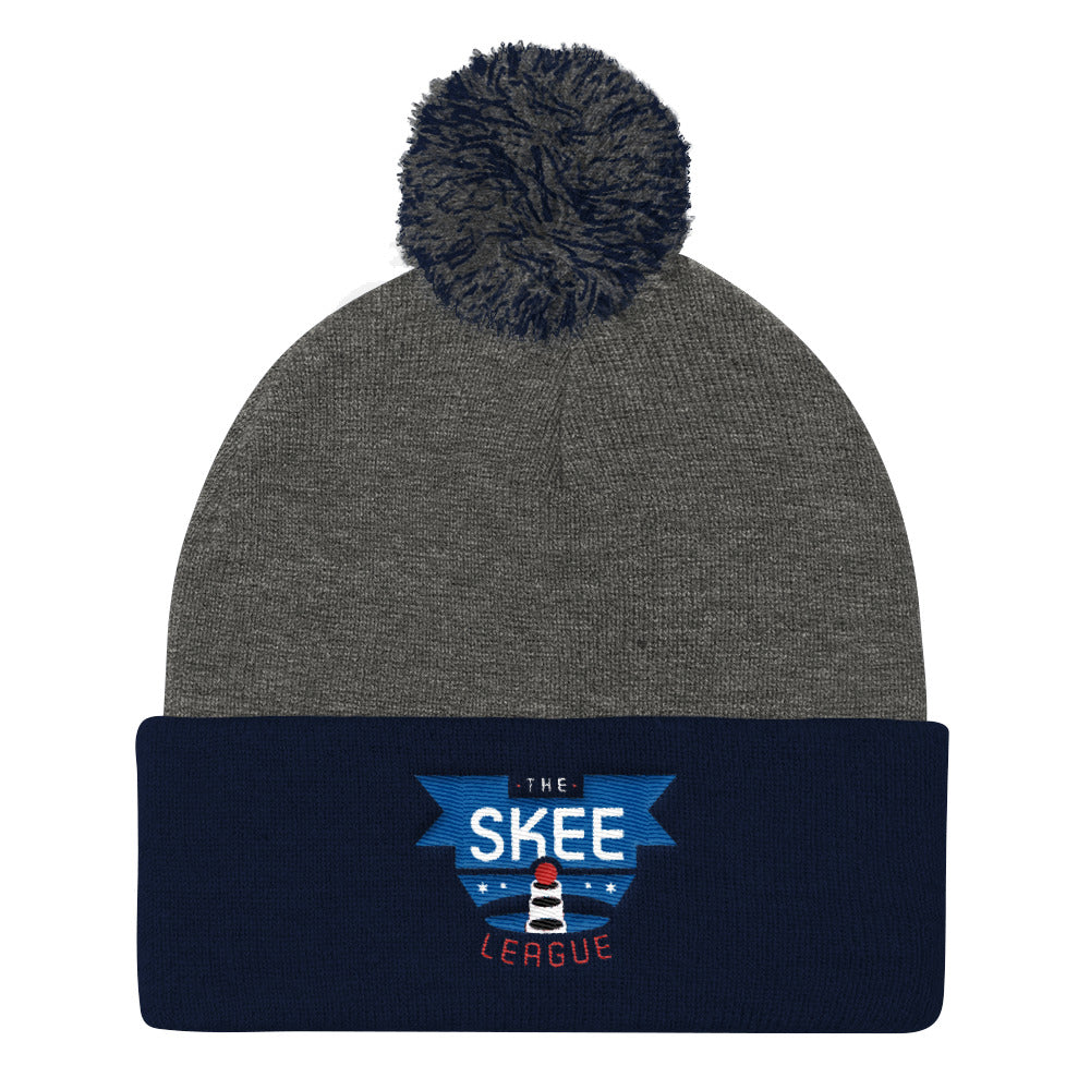 The SKEE League Pom Pom Knit Cap