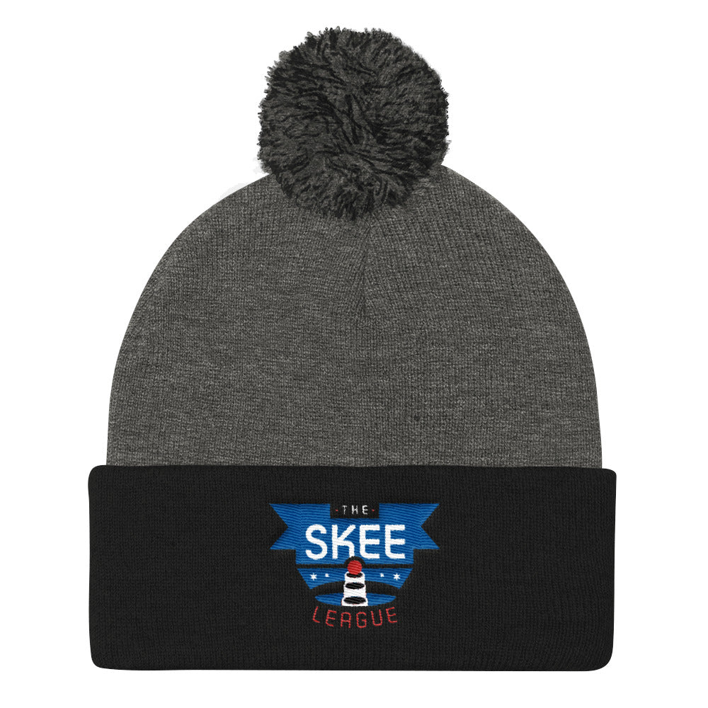 The SKEE League Pom Pom Knit Cap