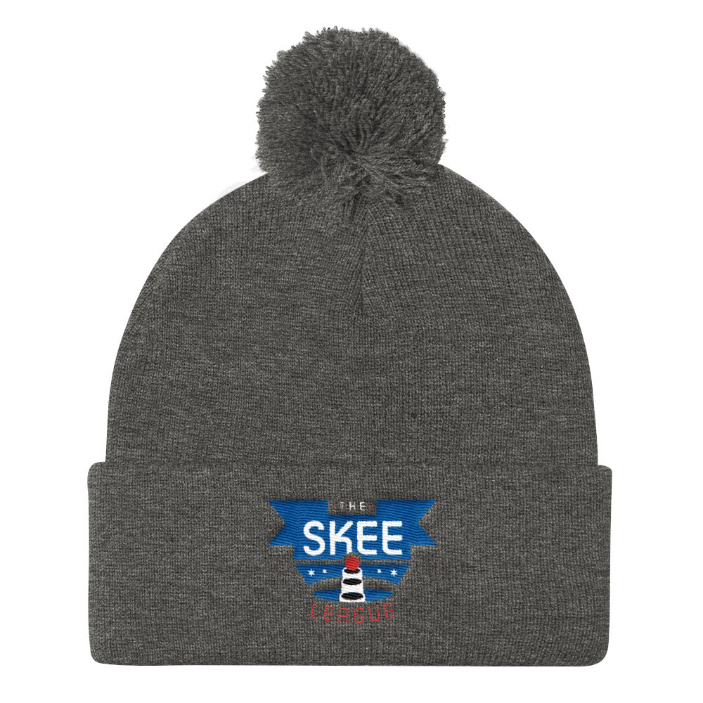 The SKEE League Pom Pom Knit Cap