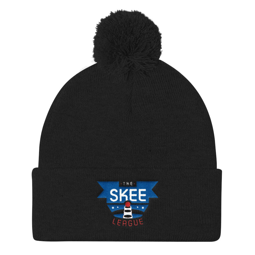 The SKEE League Pom Pom Knit Cap